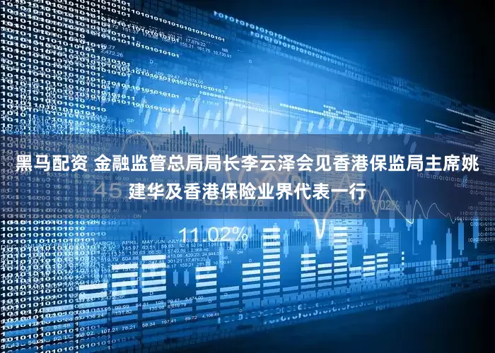 黑马配资 金融监管总局局长李云泽会见香港保监局主席姚建华及香港保险业界代表一行