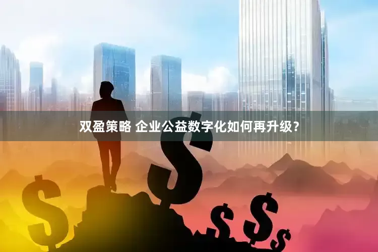 双盈策略 企业公益数字化如何再升级？